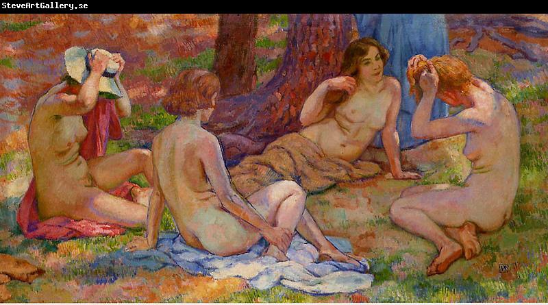 Theo Van Rysselberghe Four Bathers